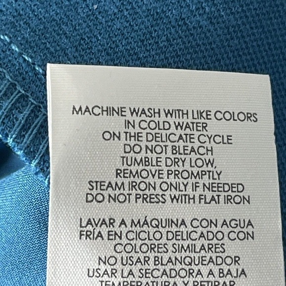 CAbi Size 8 Mini Skirt Turquoise Sigourney Pencil Rayon Blend Stretch #3220 - Picture 7 of 7